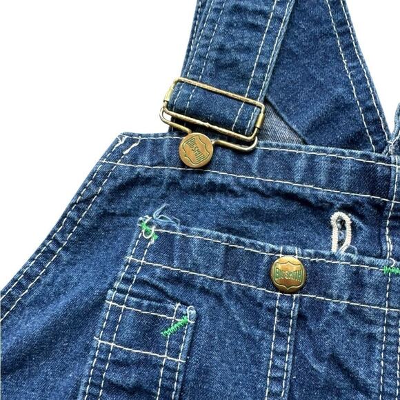 VINTAGE Big Smith Blue Denim Bib Overall Jeans carpenter style Size 42 x 30 - Picture 5 of 10